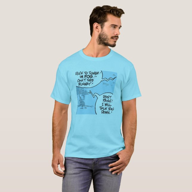 Air Traffic Control Ducks Cartoon Tshirt (Front Full)