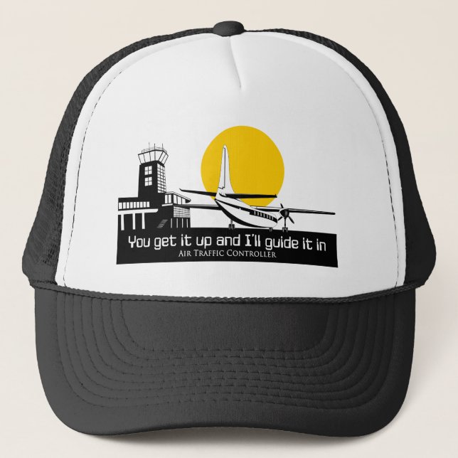 Air traffic control hat. trucker hat (Front)