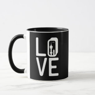 Air Traffic Control Love Tower ATC Controller Mug