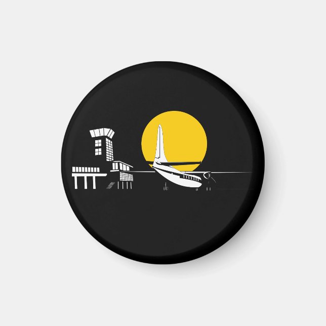 Air traffic control pin magnet (Front)