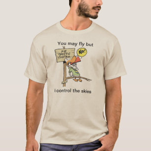 Air Traffic Control Skies Cartoon Shirt