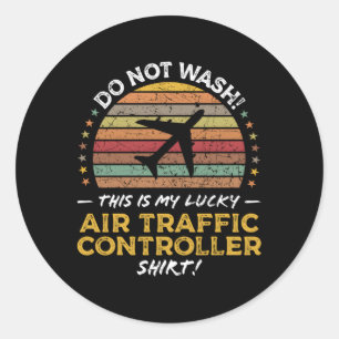 Air Traffic Controller Atc Airplane Quote Classic Round Sticker
