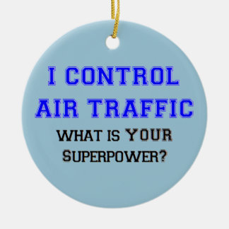 air traffic controller ceramic tree decoration