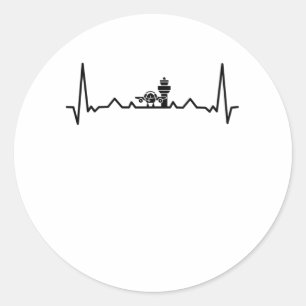 Air Traffic Controller Classic Round Sticker