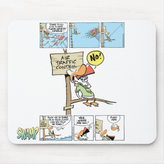 Air Traffic Controller Duck Mouse Mat (Front)
