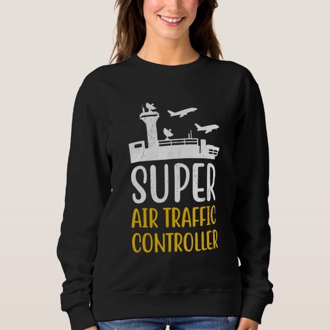 Air Traffic Controller Flight Control Operator Avi Sweatshirt (Front)