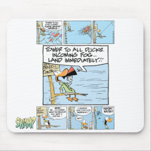 Air Traffic Controller Funny Cartoon Mouse Mat