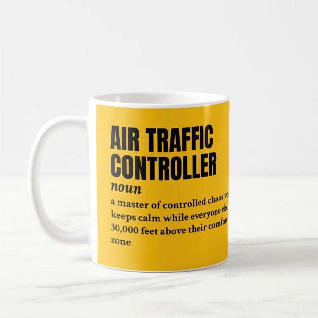 Air Traffic Controller – Funny Coffee Mug (Left)