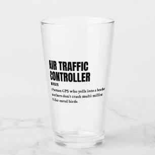 Air Traffic Controller – Office Humour Definition Glass