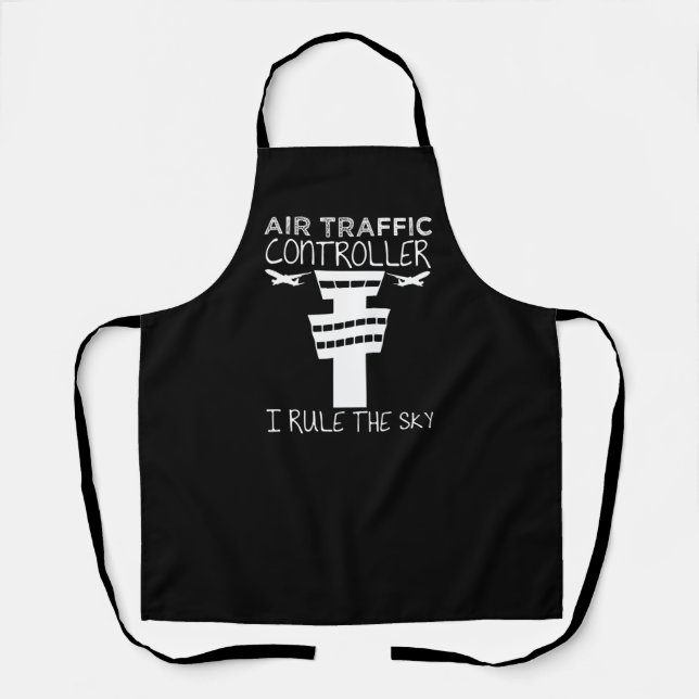 Air Traffic Controller Pun Joke Flight Control Apron (Front)
