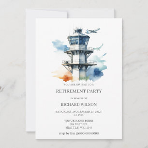 Air Traffic Controller Retirement Party  Invitation
