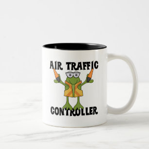Air Traffic Controller Tshirts and Gifts Two-Tone Coffee Mug