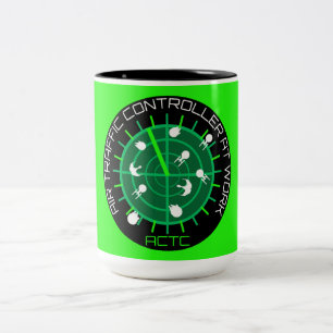 Air Traffic Controller Two-Tone Coffee Mug