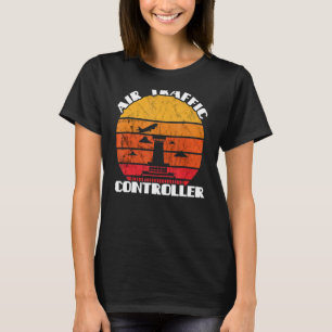 Air Traffic Controller Vintage Retro Flight Radar T-Shirt
