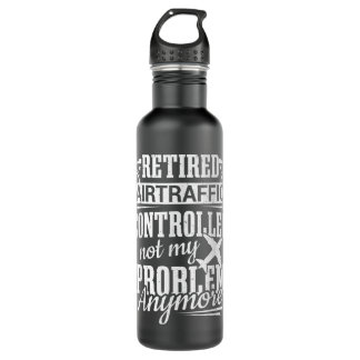 Air Traffic Funny Retirement Air Controller Aviati 710 Ml Water Bottle