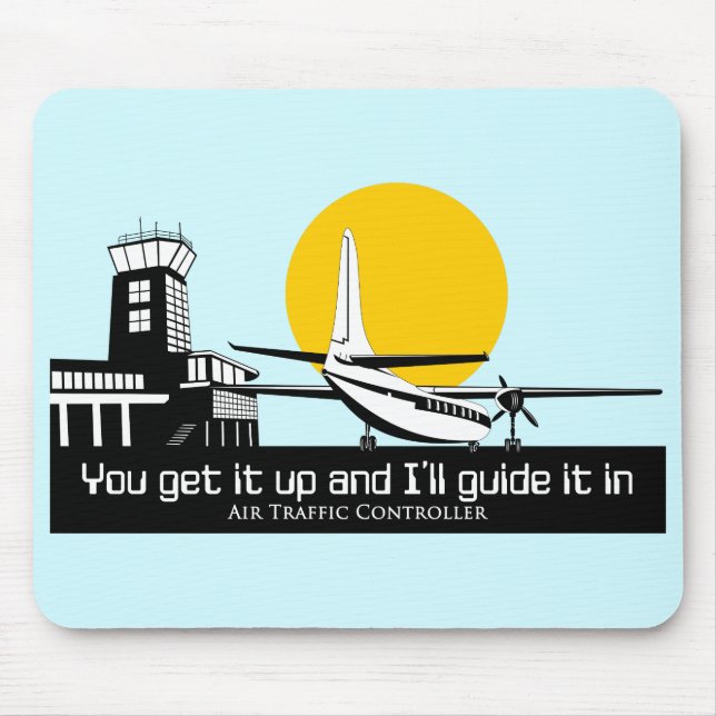 Air traffic mouse pad. mat (Front)