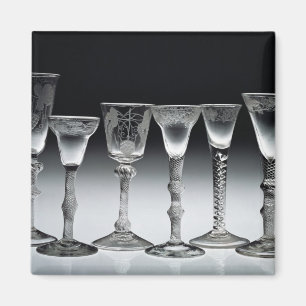 Air-twist glasses, 1750-60 magnet