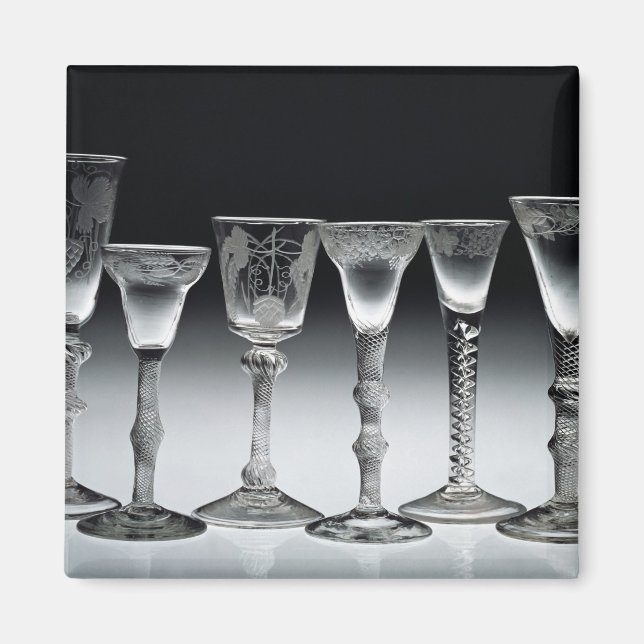 Air-twist glasses, 1750-60 magnet (Front)