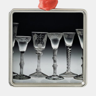 Air-twist glasses, 1750-60 metal tree decoration