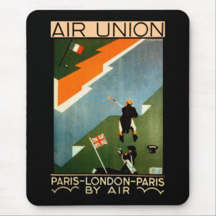 Air Union ~ Paris-London-Paris by Air Mouse Mat