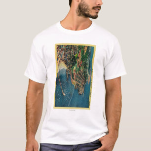 Air View of Monterey and Presido T-Shirt