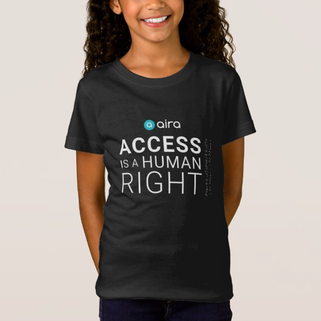 Aira Access is a human right Jersey T-Shirt (Front)