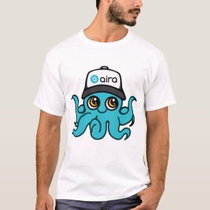 Aira Mascot Hoodie White - Octopus T-Shirt
