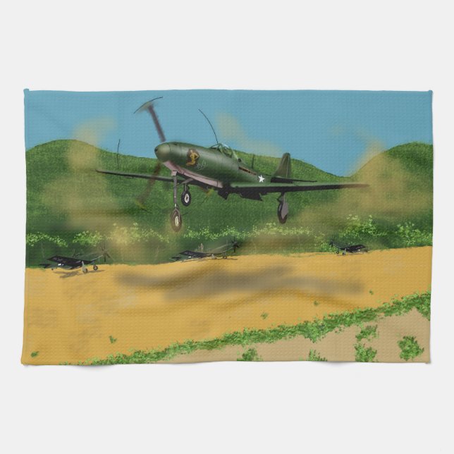 Airacobra P39 Tea Towel (Horizontal)