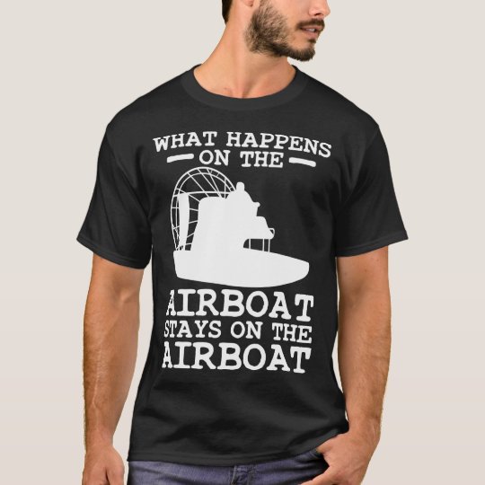 Airboat Boat Boating T-Shirt | Zazzle.co.uk