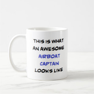 airboat captain, awesome coffee mug
