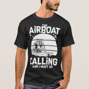 Airboat Fanboat Rc Hydroplane Racing Swamp Boat Ri T-Shirt