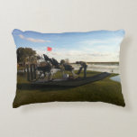 Airboat Pillow<br><div class="desc">Airboat parked in the grassy flats of Lake Kissimmee in Florida.</div>