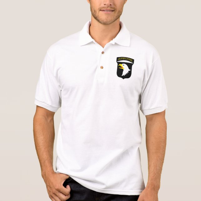 Airborne 101st Screaming Eagles Polo Shirt (Front)