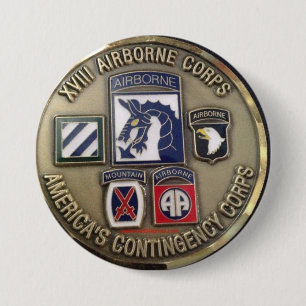 Airborne All The Way! 7.5 Cm Round Badge
