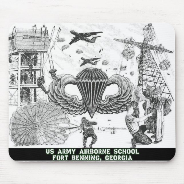 Airborne All The Way! Mouse Mat (Front)