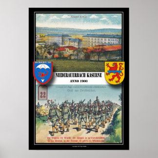 Airborne Barracks Niederauerbach Poster