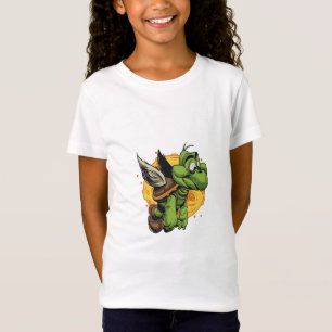 Airborne Cartoon Turtle T-Shirt