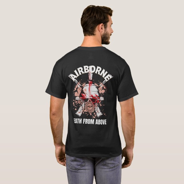 Airborne, death from above T-Shirt (Back Full)
