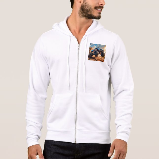 Airborne Fury: Off-Road Beast Unleashed Hoodie (Front)