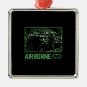 Airborne Jump at Night Metal Tree Decoration