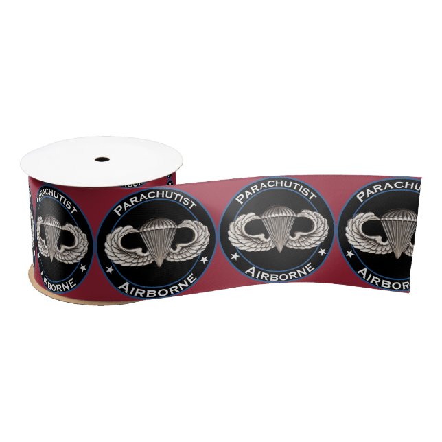 Airborne Parachutist Satin Ribbon (Spool)