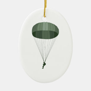 Airborne Paratrooper Ceramic Tree Decoration
