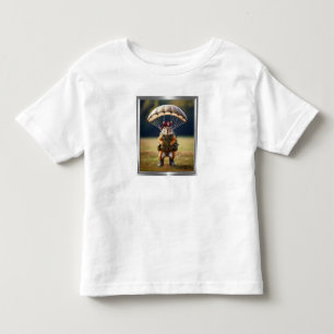 Airborne Paratrooper Squirrel Toddler T-Shirt