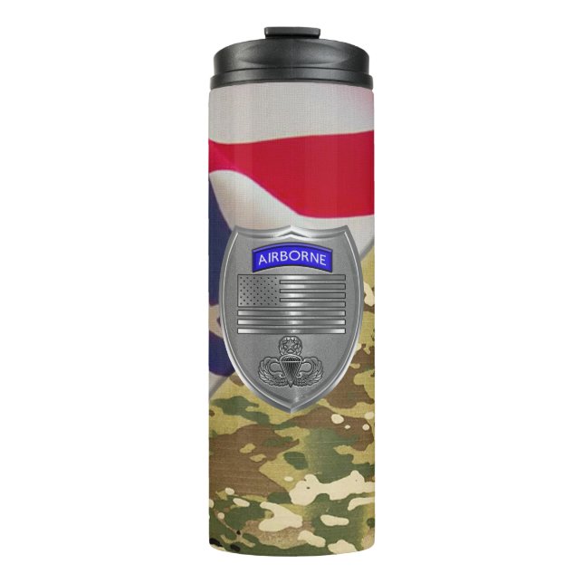 Airborne Paratrooper  Thermal Tumbler (Front)