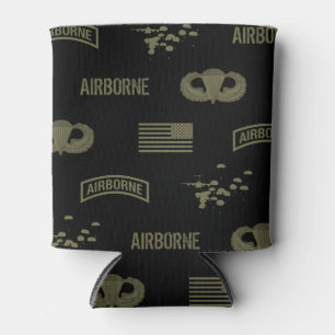 Airborne Pattern (Green) Can Cooler