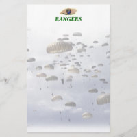 Airborne Rangers army veterans vets Stationery
