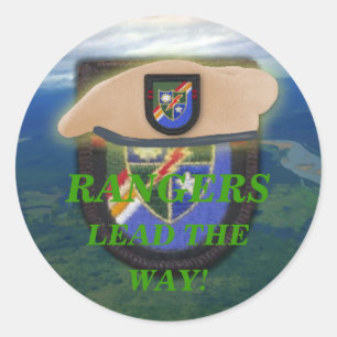 airborne rangers son wife mum vets scrapbooking classic round sticker