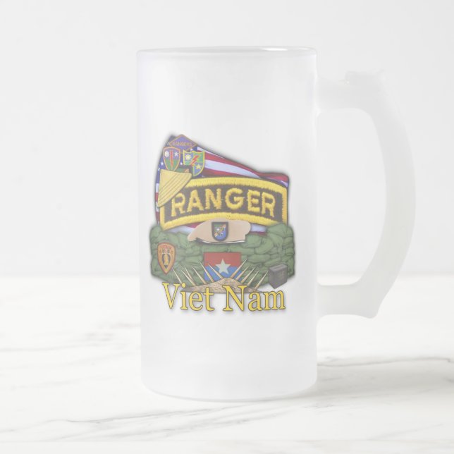 airborne rangers vietnam nam vets beer Mug (Right)