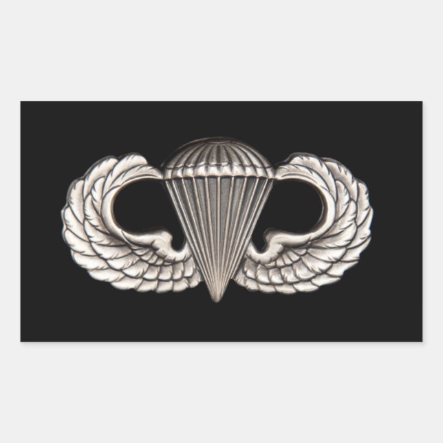 Airborne Rectangular Sticker (Front)