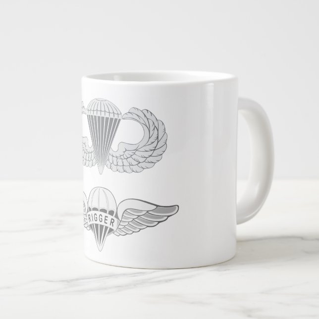 Airborne Rigger Large Coffee Mug (Front Right)